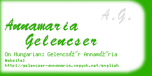 annamaria gelencser business card